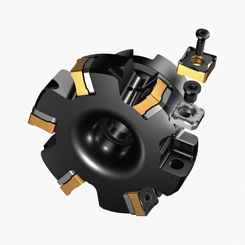 MF80-130508M-M50刀片具有八個(gè)切削刃、切屑保護(hù)和優(yōu)化的微觀幾何結(jié)構(gòu)，以實(shí)現(xiàn)更好的安全性和切屑排出，以及具有優(yōu)異表面光潔度的修光刃。